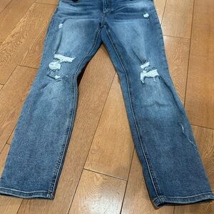 Kut from the Kloth Women's Distressed Blue Jeans